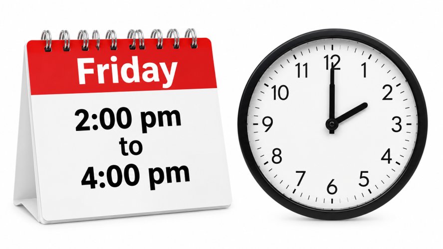 Calendar and clock